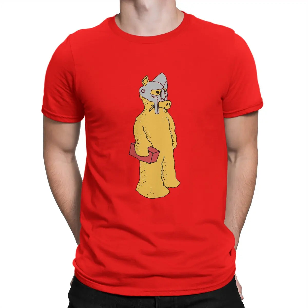 Quasimoto Funny Comic Interesting Newest TShirt for Men Brick and Mask Round Neck Pure Cotton T Shirt Personalize Gift Clothes
