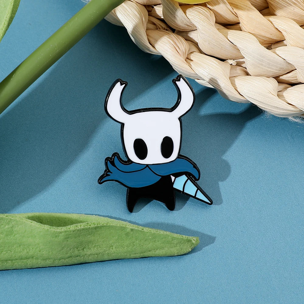 Hollow Knight Enamel Pins Cute Cartoon Metal Brooch Game Jewelry Badge for Backpack Pins Accessories Gifts