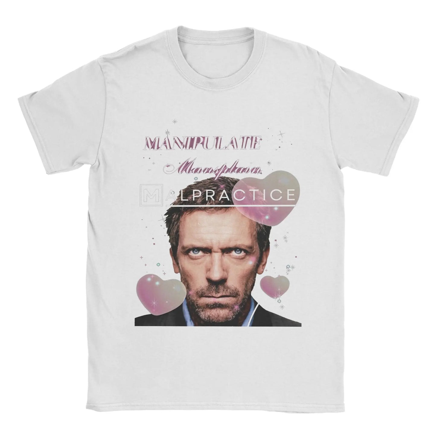 Manipulate Mansplain Malpractice House MD Dr Gregory House T-Shirt Summer Fashion T Shirts Men's Clothing Short Sleeves Tops