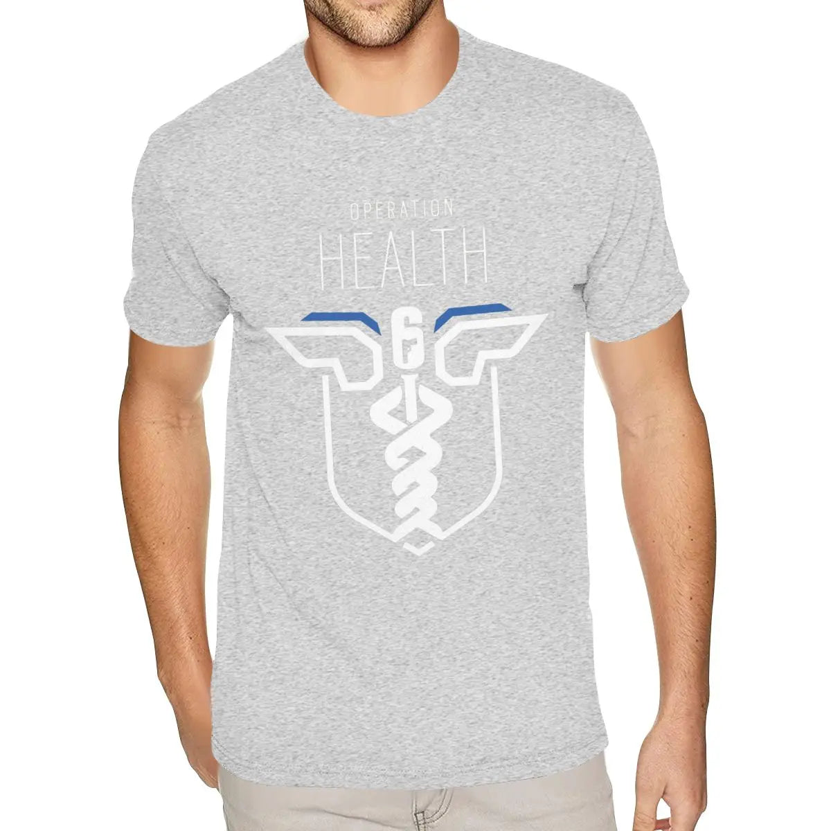 Harajuku Rainbow Six Siege Tees for Men Custom Print Short Sleeved Cotton Black O Neck Tee Shirt