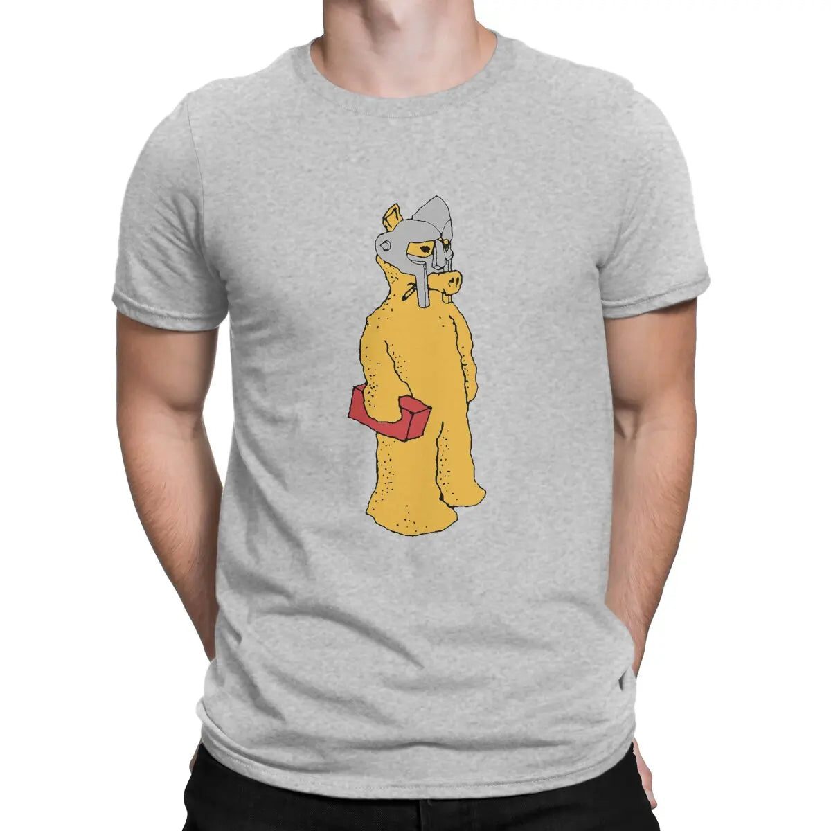 Quasimoto Funny Comic Interesting Newest TShirt for Men Brick and Mask Round Neck Pure Cotton T Shirt Personalize Gift Clothes