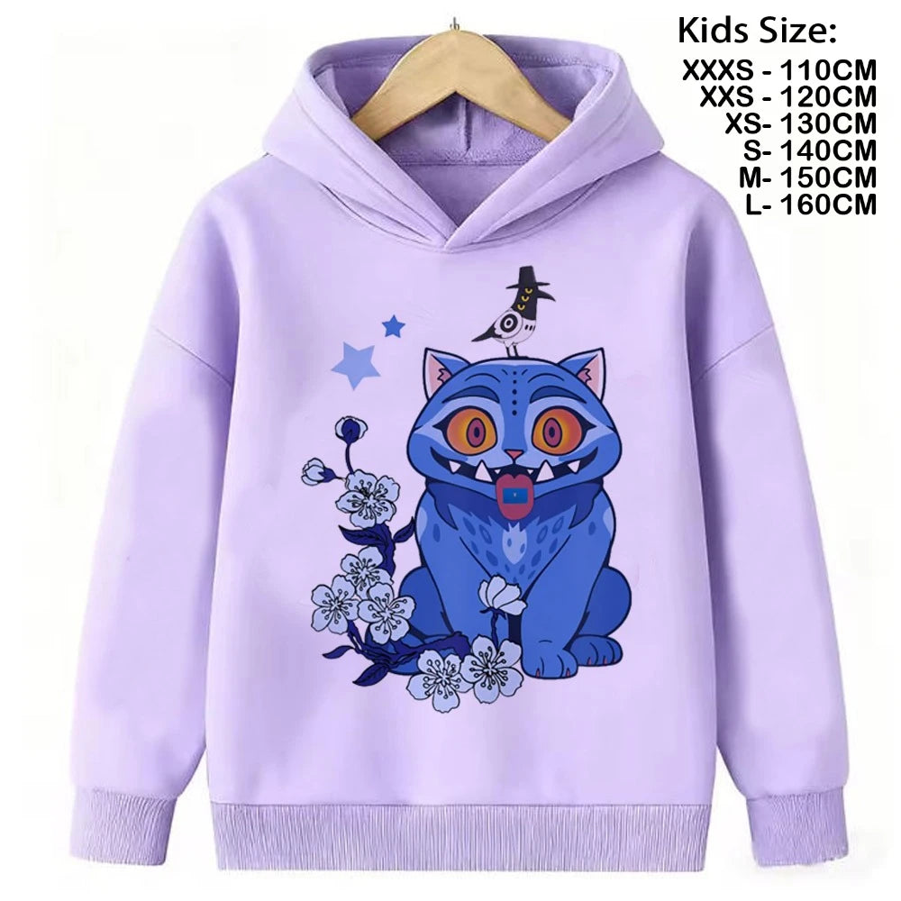 KPop Demon Hunters Hoodies Teenage Girls Boys Rumi KPop Demon Hunters Hoody Autumn Casual Long Sleeve Children Clothing