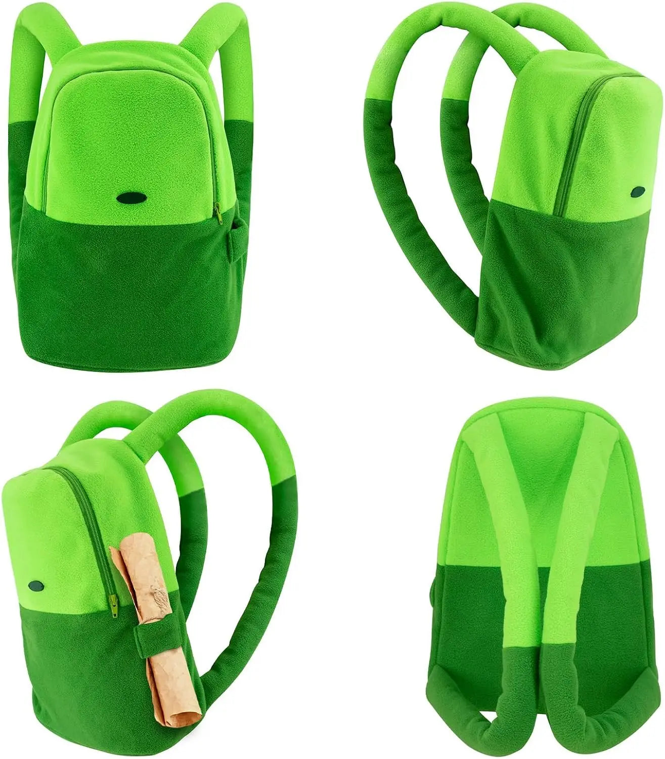 Plush Green Backpack Cartoon funny Cosplay Accessories Bag girls and boys school bag