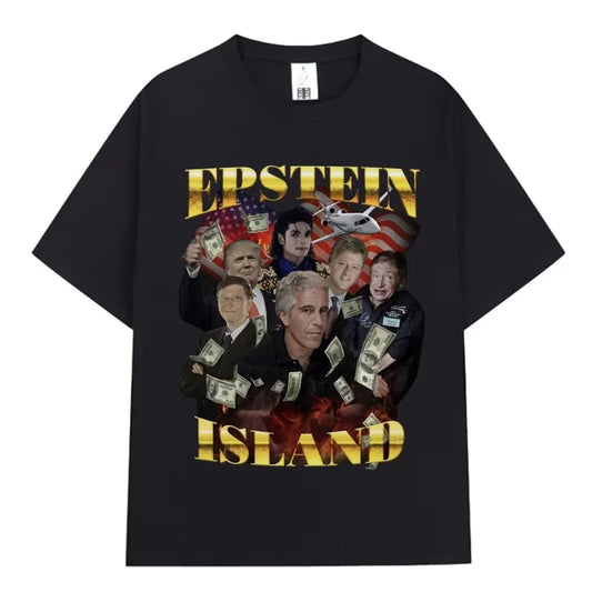 Jeffrey Epstein Graphic T Shirt Men Fashion Vintage Summer Short Sleeve T-shirts Cotton Casual Oversized T-shirts Unisex Tops