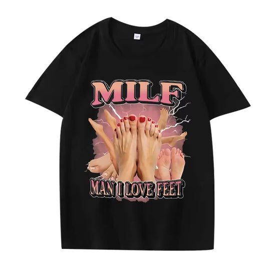 I Love Feet T Shirt Men Women Hot Sale Short Sleeve Summer Print Streetwear Unisex Harajuku Tops