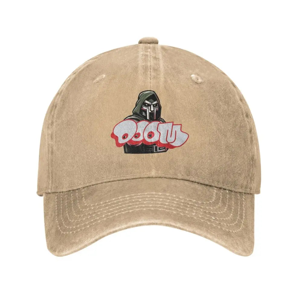 MF DOOM Unisex Retro Denim Washed Baseball Caps Men Cowboy Golf Hat Hiking Womens Trucker Cap