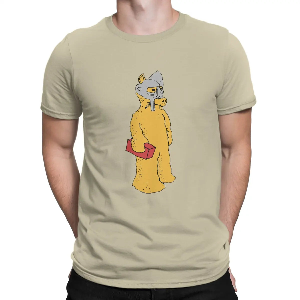 Quasimoto Funny Comic Interesting Newest TShirt for Men Brick and Mask Round Neck Pure Cotton T Shirt Personalize Gift Clothes