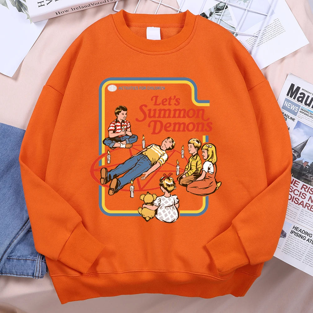 Let'S Summon Demons Master Hoodie Men Women Sweatshirt Loose Warm Clothes Personality Autumn Hoody Couple Harajuku Sportswear